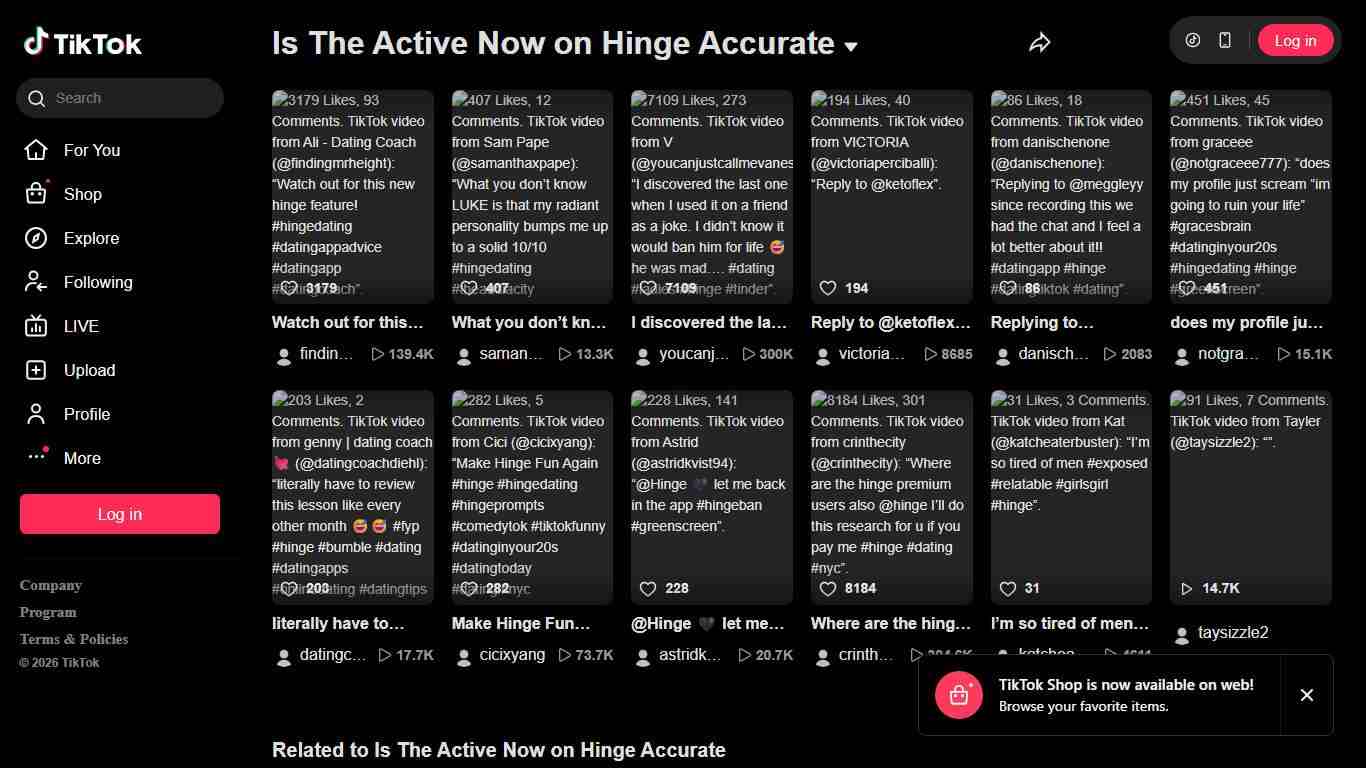 Is The Active Now on Hinge Accurate TikTok