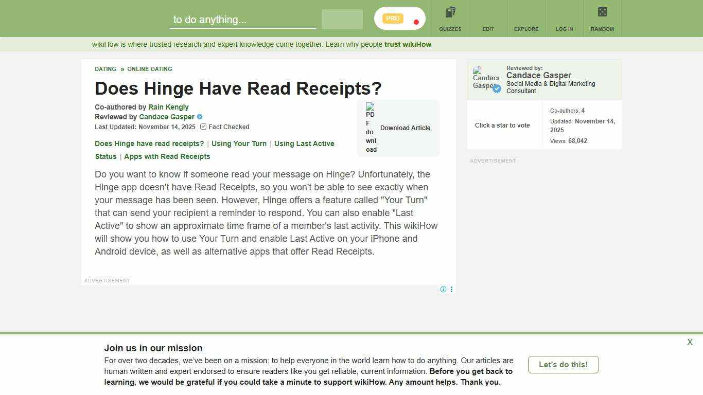 Does Hinge Have Read Receipts? 3 Activity Alternatives